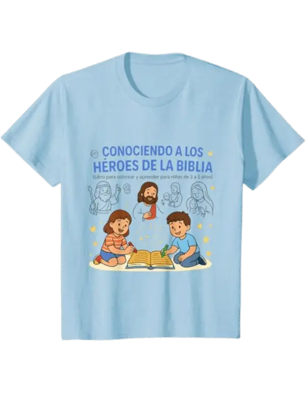 Conociendo a Los Héroes de la Biblia T-Shirt - Image 2