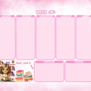 Hope's Read Weekly Planner